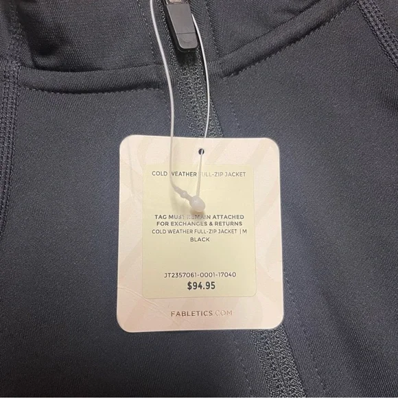 Women's Black Jacket Fabletics - Picture 2 of 4
